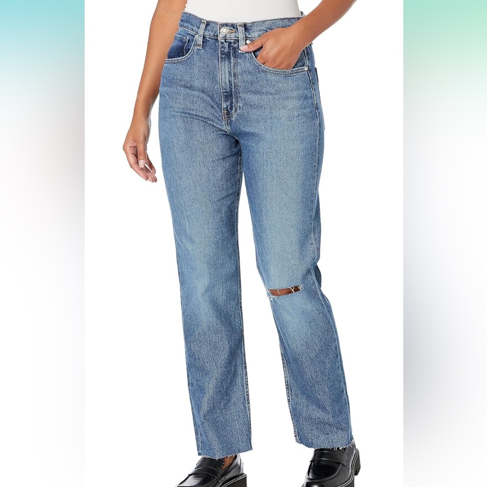 HUDSON Women's Jade High Rise Straight Leg Loose Fit Jean